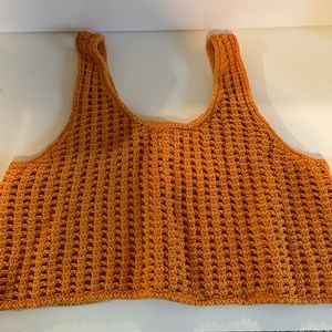 Target swimsuit coverup, crochet, orange